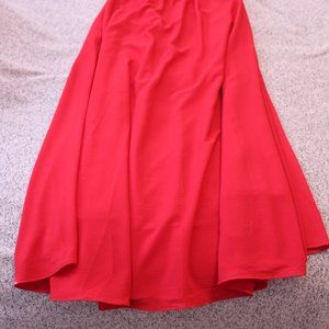 Red Maxi Skirt